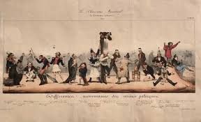 Image result for riot scene by honore-daumier