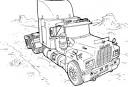 Truck coloring page