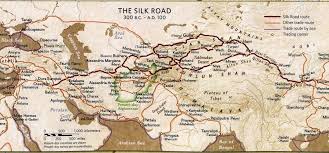 Image result for silk road map