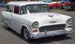 1955 Chevrolet 210 Station Wagon - White - Front Angle
