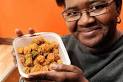 Frank Ordoñez / The Post-StandardAmie Noel serves fried okra at her soul ... - 9171284-large