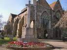 Rye War Memorial in front of St Mary's church. St Mary's Church, Rye - via Daymix