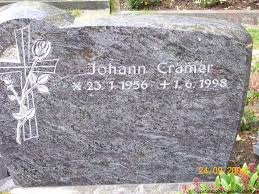 Grab von Johann Cramer (23.01.1956-01.06.1998), Friedhof Jennelt - jn048