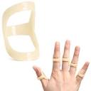 Amazon.com: RonJea 6Pcs Oval Finger Splints, Trigger Finger Splint ...