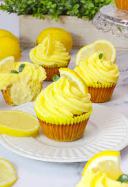 Image result for lemon cupcake