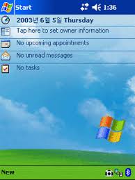 Image result for windows mobile 6.0 today screen