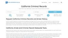 Criminal Records California Free Search