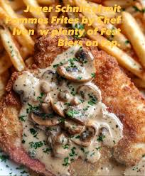 Image result for schnitzel mit pommes