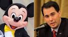 Mickey Mouse and Scott Walker