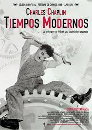 Pelicula de Charles Chaplin: Tiempos modernos  A�o 1936