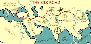 Image result for silk road map