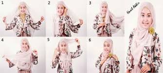 Cara Mudah Memakai Jilbab Model Segi Empat - Berjilbab.Net