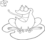 Fly coloring page