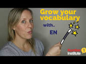 Increase your English vocabulary | Suffix EN - YouTube