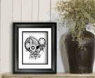 Steampunk art Gothic Wall Decor Clock Gears & by EEartstudio