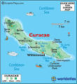 map of Curacao