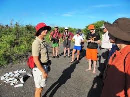 Naturalist guide Patricia Stucki explaining the history of giant tortoises on Galapagos. - content_img.6267.img