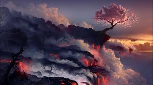 Image result for wallpaper volcano