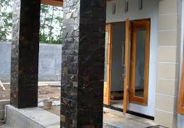 Model Motif Tiang Teras Depan Rumah Minimalis Modern