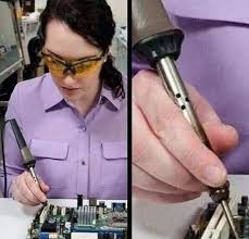 Image result for woman soldering