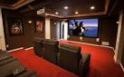 ElkStone theater in a finished basement - contemporary - media ...