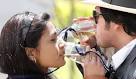 LOVE SHOT: Sonam Kumar, left, and Prabal Mishra toast their recent ... - 6002269