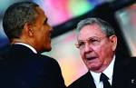 Obama Shakes Hands With Cubas Raul Castro - Hamodia