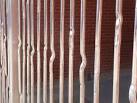 Sheffield: cutlery sculpture in metal gates - via Daymix