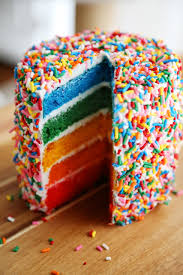 Image result for rainbow cake