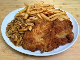 Image result for schnitzel mit pommes