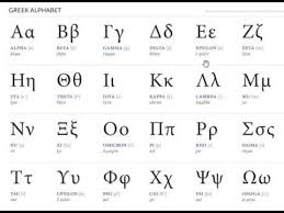 Image result for greek alphabet