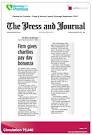 Press Journal Coverage   Pennies for Promise Launch