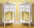 French Inspired White End Table - interior decorating accessories