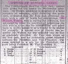 Image result for Cowdenbeath Bowling Club