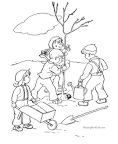 Arbor Day coloring page