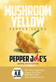 Afbeeldingsresultaat voor yellow mushroom hot pepper