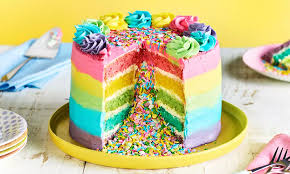 Image result for rainbow cake