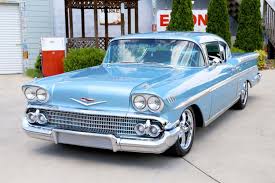Image result for Silver Blue 1958 Chevrolet