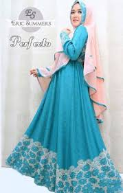 Trend Model Baju Muslim Syar'i Wanita Kombinasi Brokat - Kerudung ...