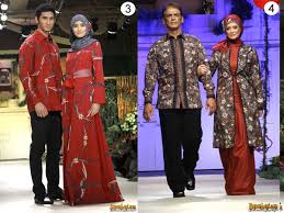 Baju Batik Muslim Couple - Model Baju Batik