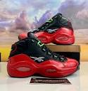 Reebok Question Mid Sneakers 76ers Bred Basketball Shoes G57551 ...