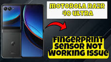 Fingerprint Sensor Not Working issue Motorola Razr 40 Ultra || How ...