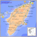 Rhodes map GREECE - Detailed map of Rhodes island