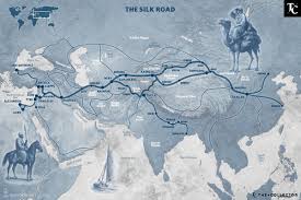 Image result for silk road map