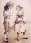 Life Drawing - Spanish Flirt by ~oGuttermoutho on deviantART