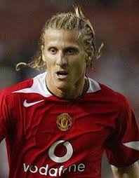 Diego Forlán durante su etapa en el Manchester United