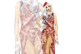 Image result for lady gaga meat dress