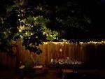 backyard table at night - via Daymix