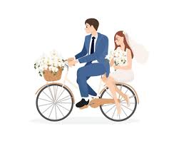Image result for bicycle wedding