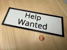 Image result for help wanted sign window